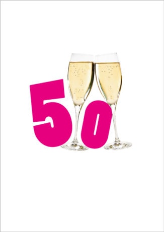 Inbjudningskort till födelsedagar 50 års fest