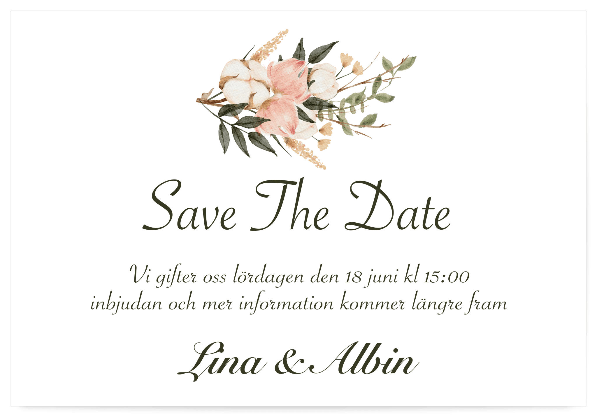 Save The Date Kort F r Br llop Moderna Och Klassiska Mallar