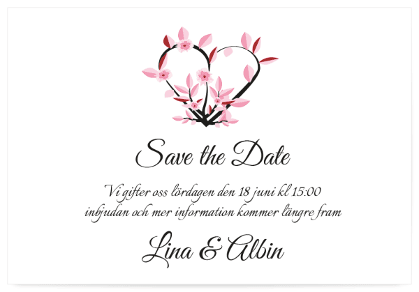 Save The Date Kort F r Br llop Moderna Och Klassiska Mallar